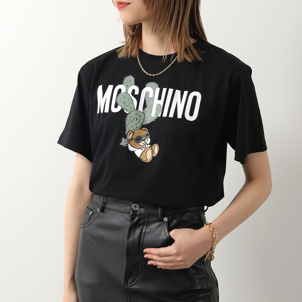 MOSCHINO KIDS モスキーノ キッズ Tシャツ HTM03R LAA02 レディース ガー...