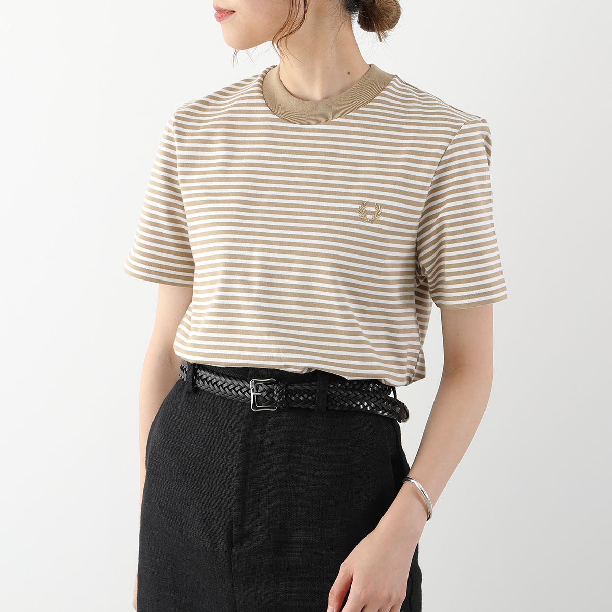 FRED PERRY Tシャツ Fine Stripe Heavy Weight T-Shirt M...