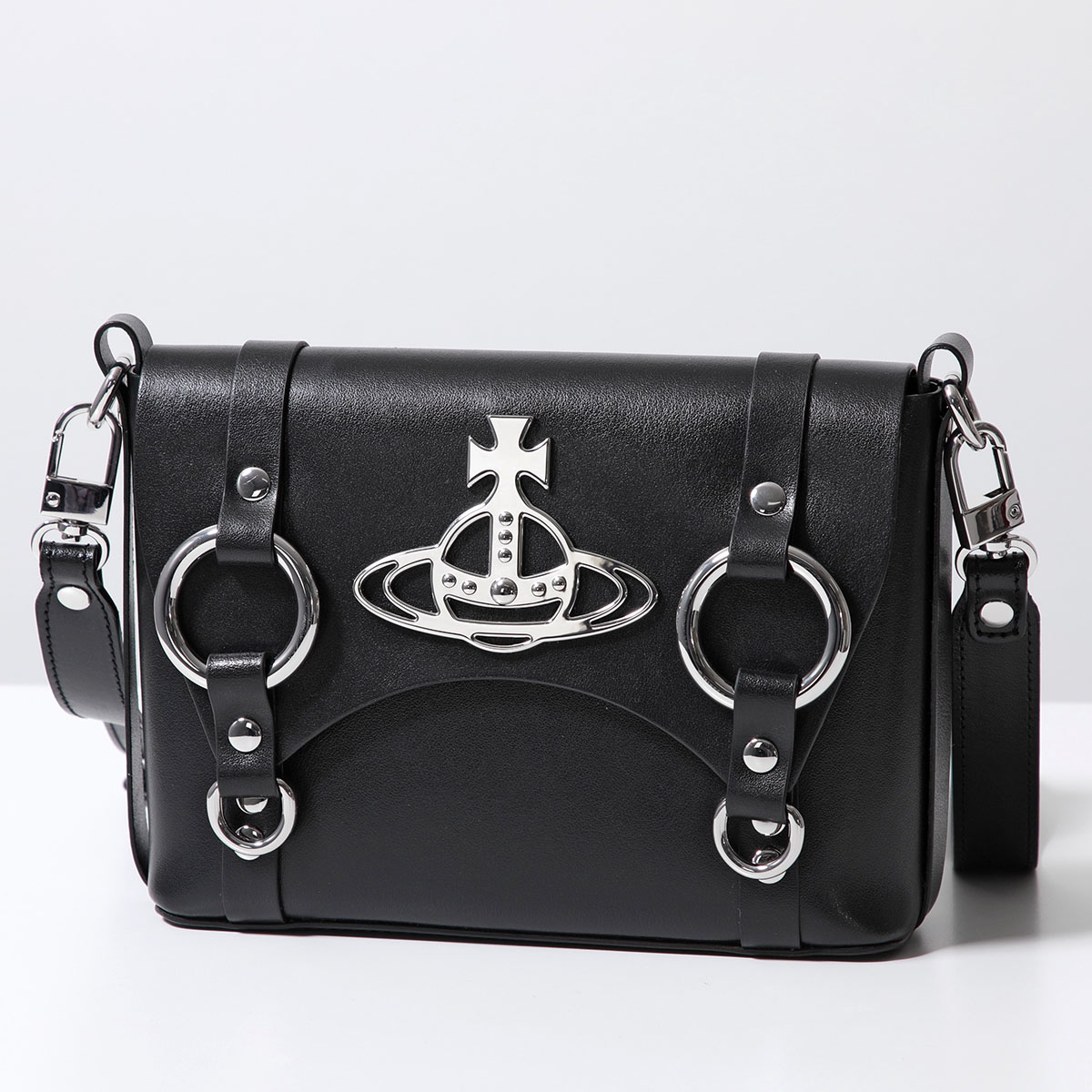 Vivienne Westwood ヴィヴィアンウエストウッド ショルダーバッグ KIM CROSSBODY キム 4304007VU L003T レディース レザー オーブ 鞄 N401/BLACK｜s-musee｜02