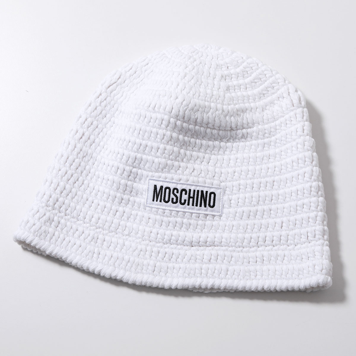 MOSCHINO KIDS モスキーノ キッズ ニット帽 HDX019 LHE60 レディース ガールズ ロゴ刺繍 コットン ニットキャップ ビーニー 帽子 10101｜s-musee｜02