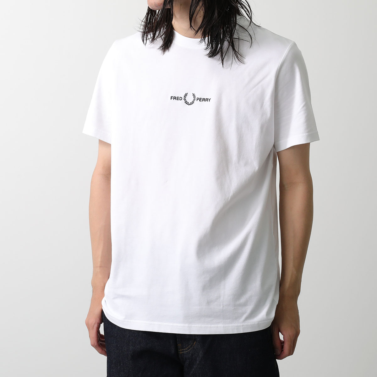 FRED PERRY Tシャツ EMBROIDERED T-SHIRT M4580 メンズ ロゴ 刺...