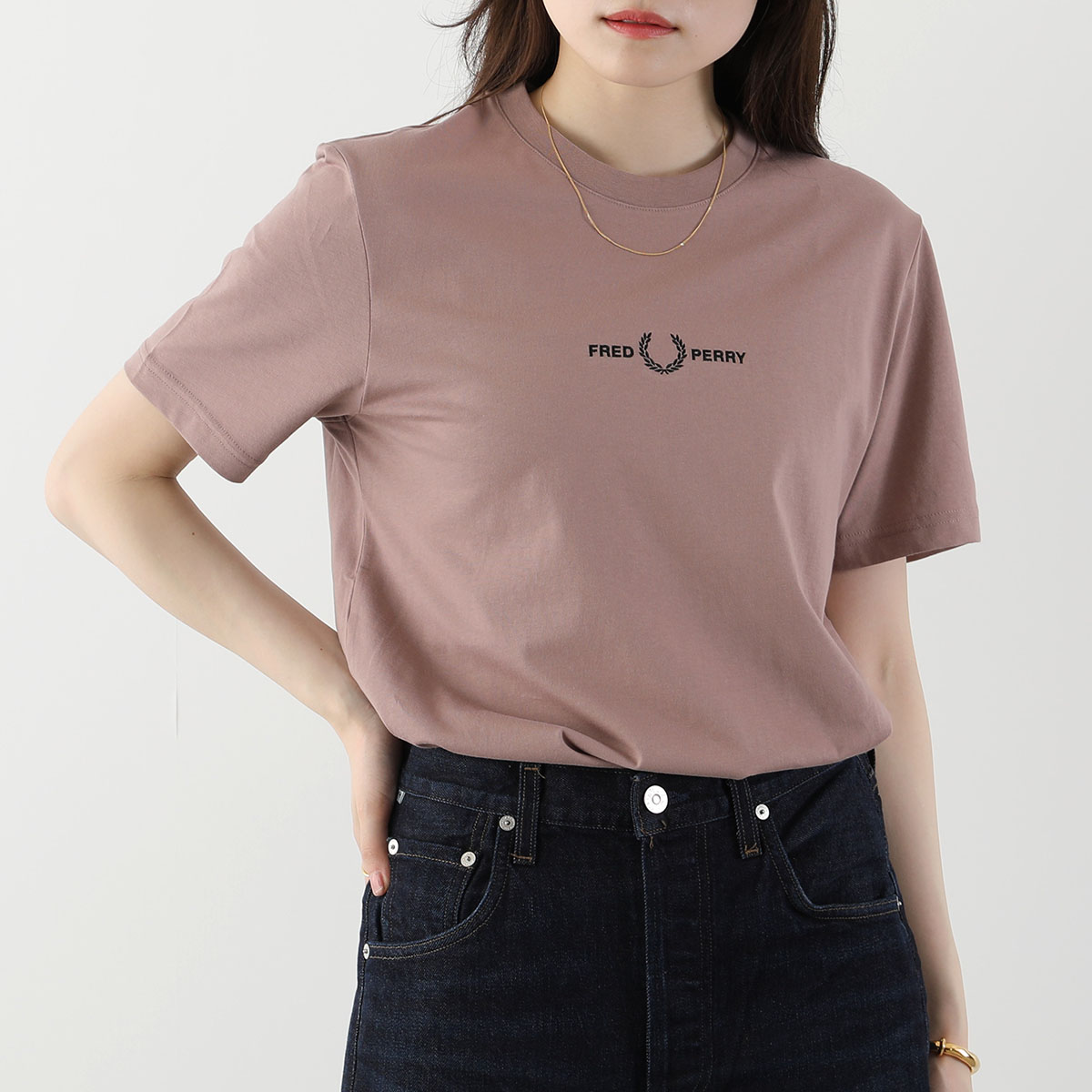 FRED PERRY フレッドペリー Tシャツ EMBROIDERED T-SHIRT M4580 ...