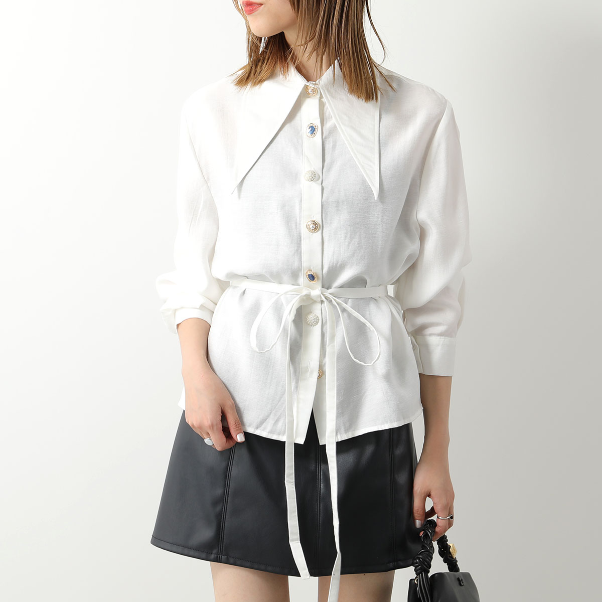 Sister Jane シスタージェーン 長袖 ブラウス Fortune Belted Shirt ...