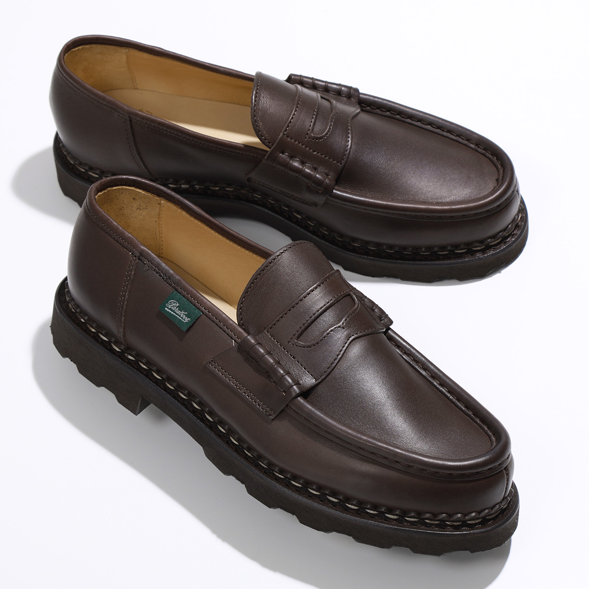 Paraboot パラブーツ ローファー 099413 REIMS ランス MARCHE II メンズ ノルヴェイジャン製法 レザー シューズ 靴  CAFE