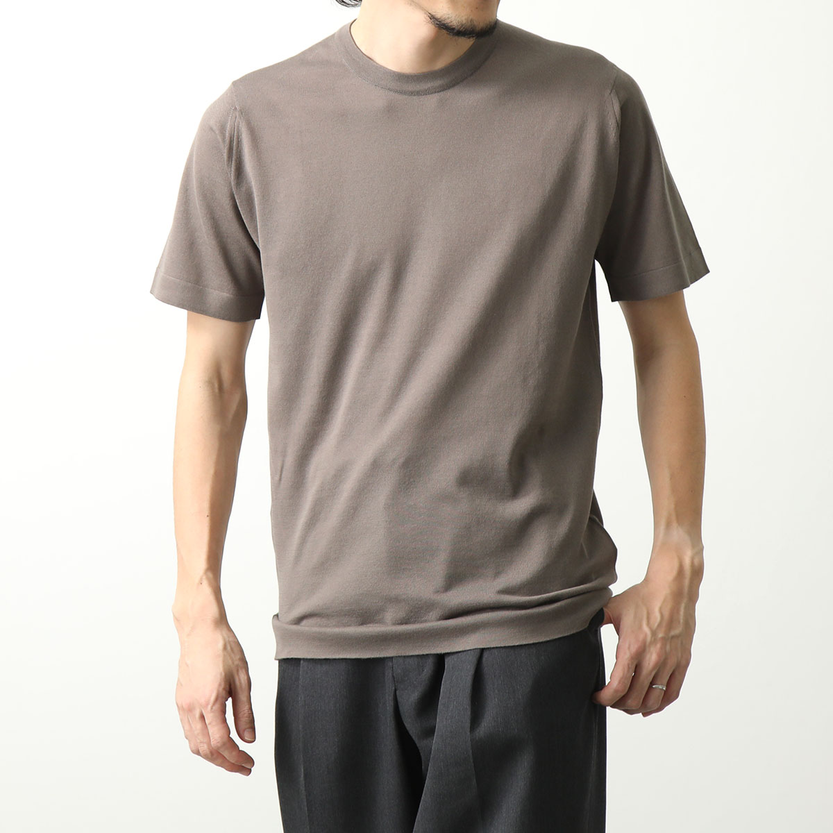 ジョンスメドレー　サマーニット　半袖　ブラック JOHN SMEDLEY ジョンスメドレー ニット セーター LORCA ロルカ