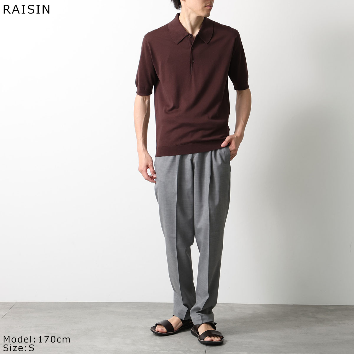 ジョンスメドレー シーアイランドコットン 半袖 ポロシャツ ニット XL グレー JOHN SMEDLEY｜ジョンスメドレー日本公式