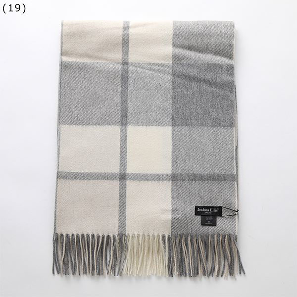 Joshua Ellis ジョシュアエリス マフラー レディース Ripple Cashmere Scarf カシミヤ 大判 ストール チェック 柄 ショール CPG カラー19色｜s-musee｜16