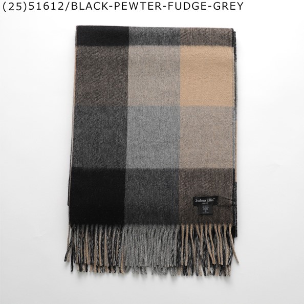 Joshua Ellis ジョシュアエリス マフラー レディース Ripple Cashmere Scarf カシミヤ 大判 ストール チェック 柄  ショール CPG カラー20色