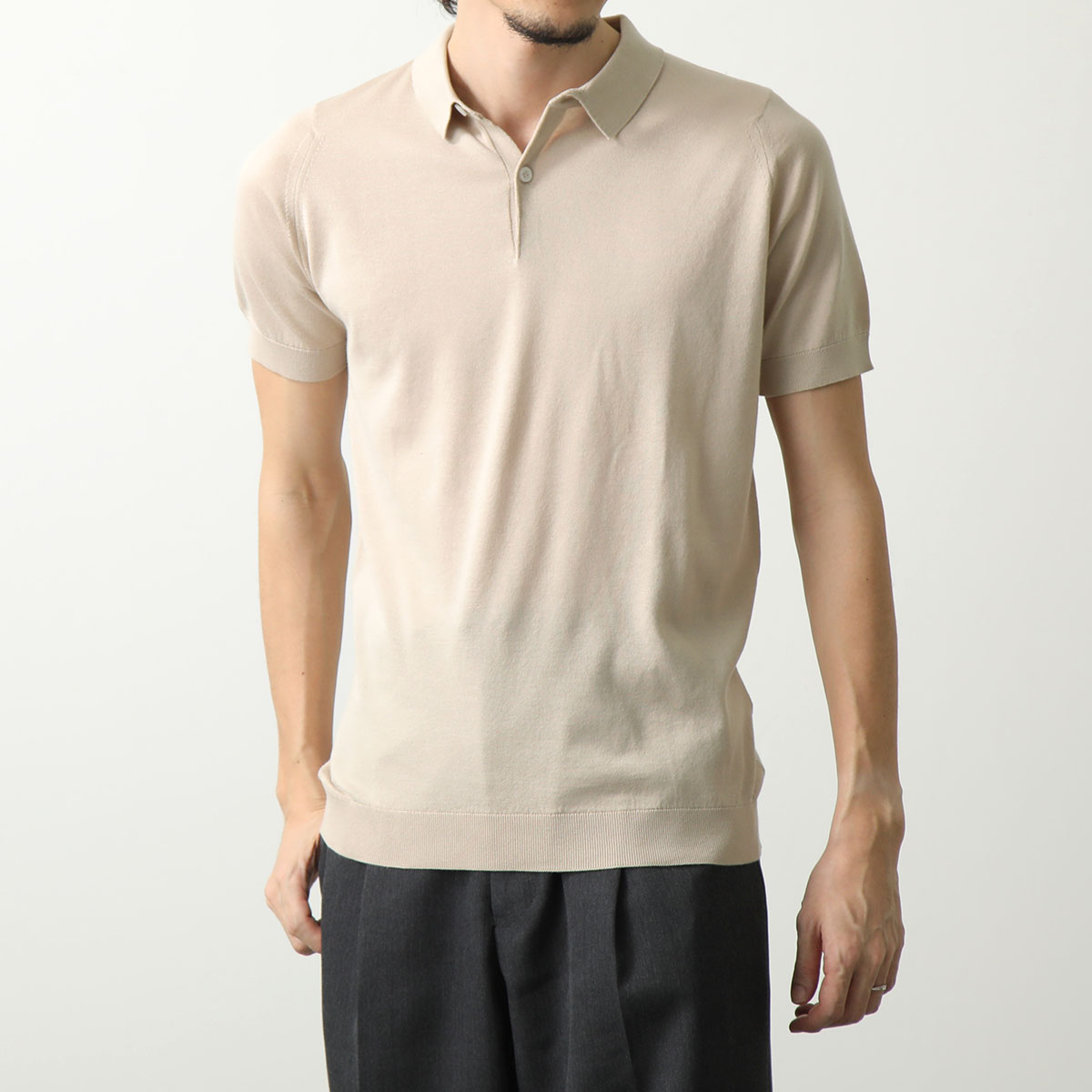 JOHN SMEDLEY ジョンスメドレー ポロシャツ RHODES ITALIAN FIT メンズ 半袖 ニット セーター コットン カラー9色
