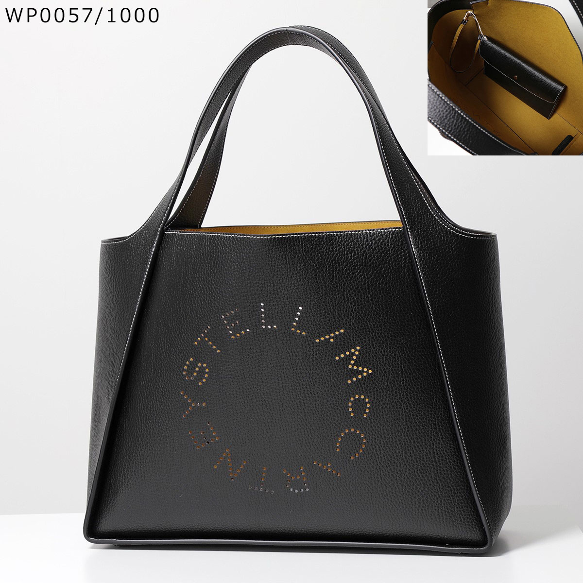 STELLA McCARTNEY ステラマッカートニー トートバッグ TOTE LOGO ステラロゴ 502793 W8542 W9923 WP0057 レディース パンチングロゴ ポーチ付き 鞄｜s-musee｜05