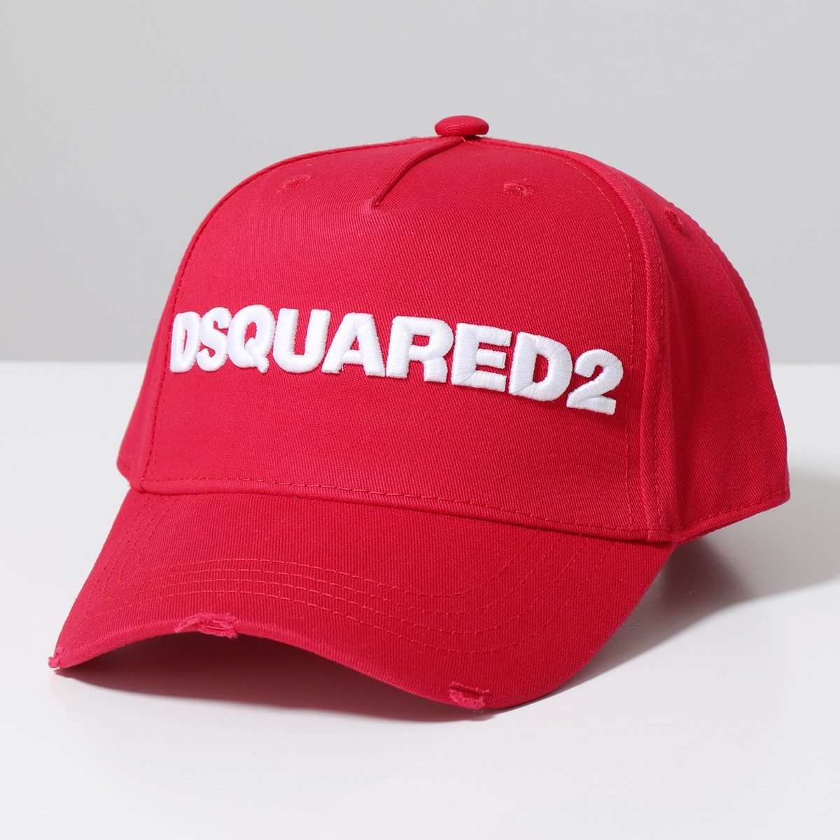 DSQUARED2 ディースクエアード ベースボールキャップ BCM0028 05C00001 メンズ 立体ロゴ刺繍 コットン ダメージ加工 帽子 カラー2色｜s-musee｜03