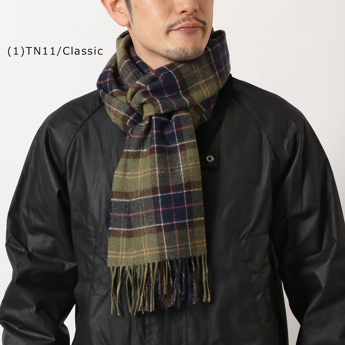 Barbour バブアー マフラー tartan lambswool scarf USC0001 メンズ ウール ストール ショール タータンチェック  柄 カラー15色