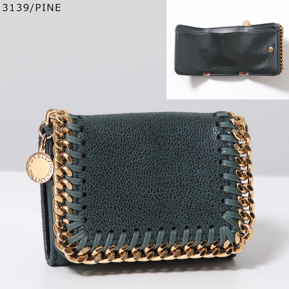 STELLA McCARTNEY ステラマッカートニー 三つ折り財布 MINI WALLET SHAGGY DEER FALABELLA ファラベラ  521371 W9132 W9355 レディース カラー9色