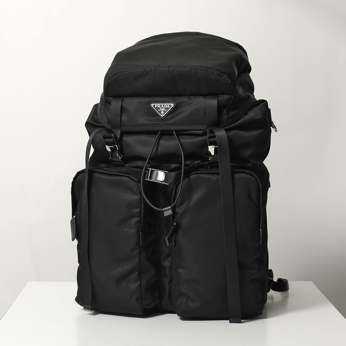 極美品 PRADA プラダ 2VZ019 リュック バックパック ナイロン 黒 PRADA（プラダ） バックパック Re-Nylon リナイロン 2VZ019 2DMG