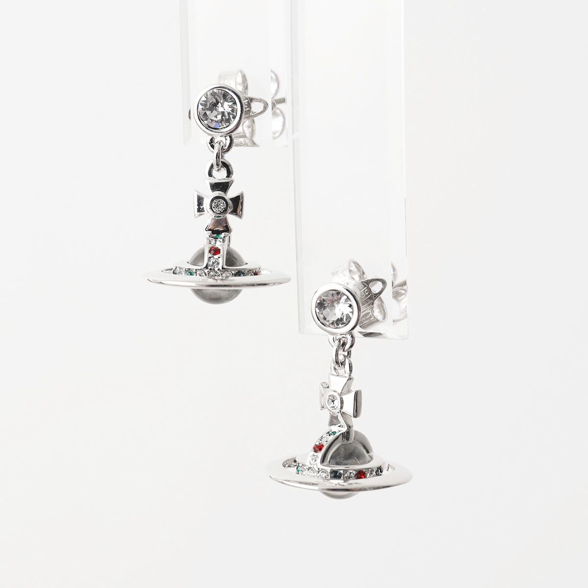 VivienneWestwood ヴィヴィアンウエストウッド ピアス NEW PETITE ORB EARRINGS 62020032 レディース クリスタル 装飾 オーブ スタッド  カラー4色｜s-musee｜03