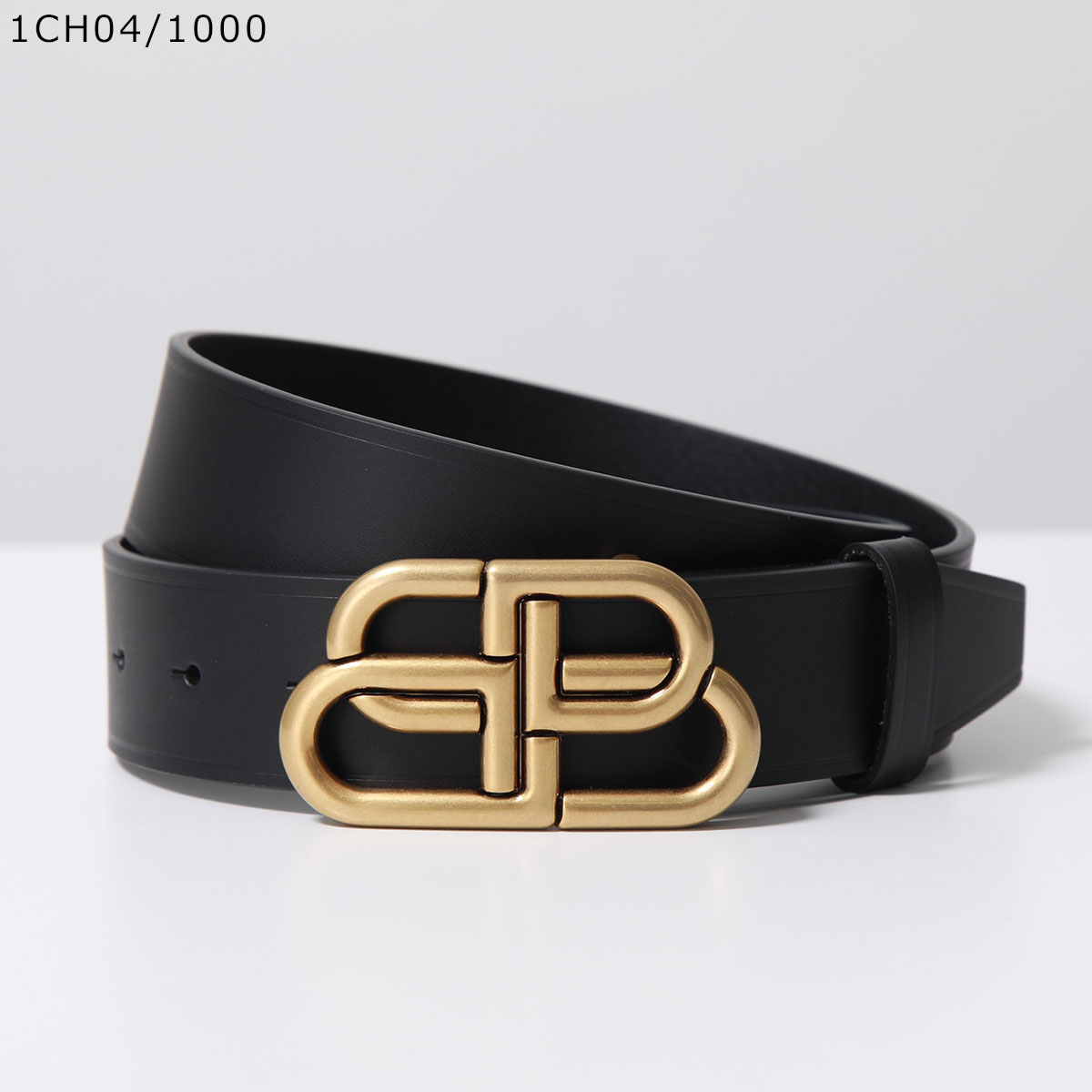 【新春SALE対象】BALENCIAGA バレンシアガ ベルト BB LARGE BELT 35 ラージ 570370 1CH0B 1CH04  1000 メンズ レザー ロゴメタルバックル カラー3色