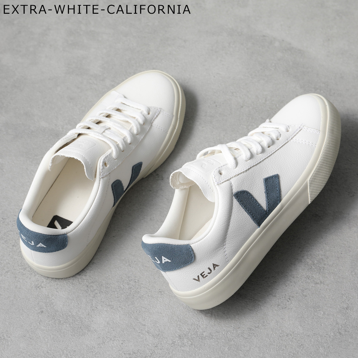 VEJA ヴェジャ CAMPO カンポ　スニーカー　グレーロゴ　38 VEJA ヴェジャ スニーカー CAMPO カンポ レディース レザー