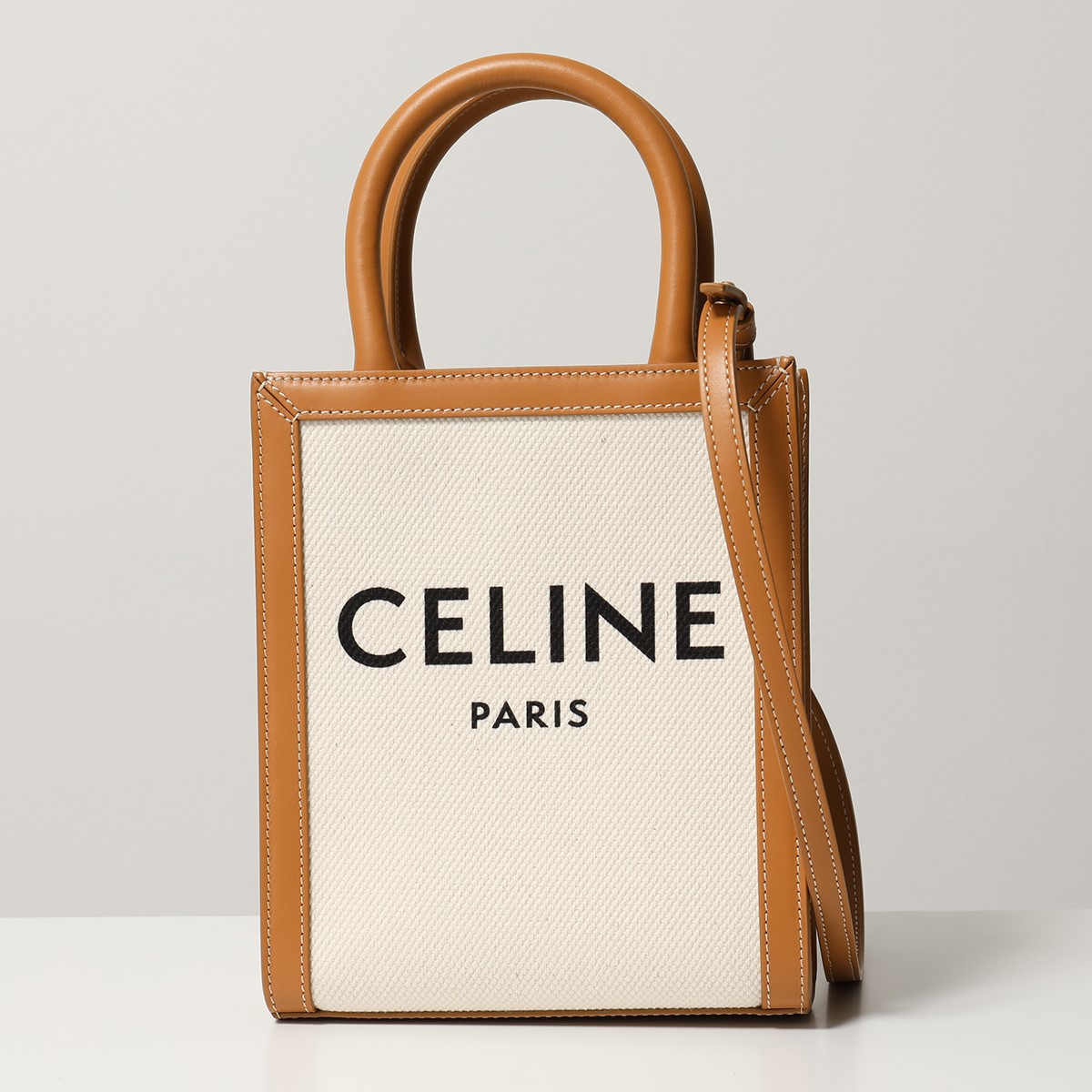 ◆CELINE◆ミニバーティカルキャンバス バッグ193302BNZ 02NT CELINE セリーヌ 193302BNZ.02NT Mini Vertical Cabas ミニ