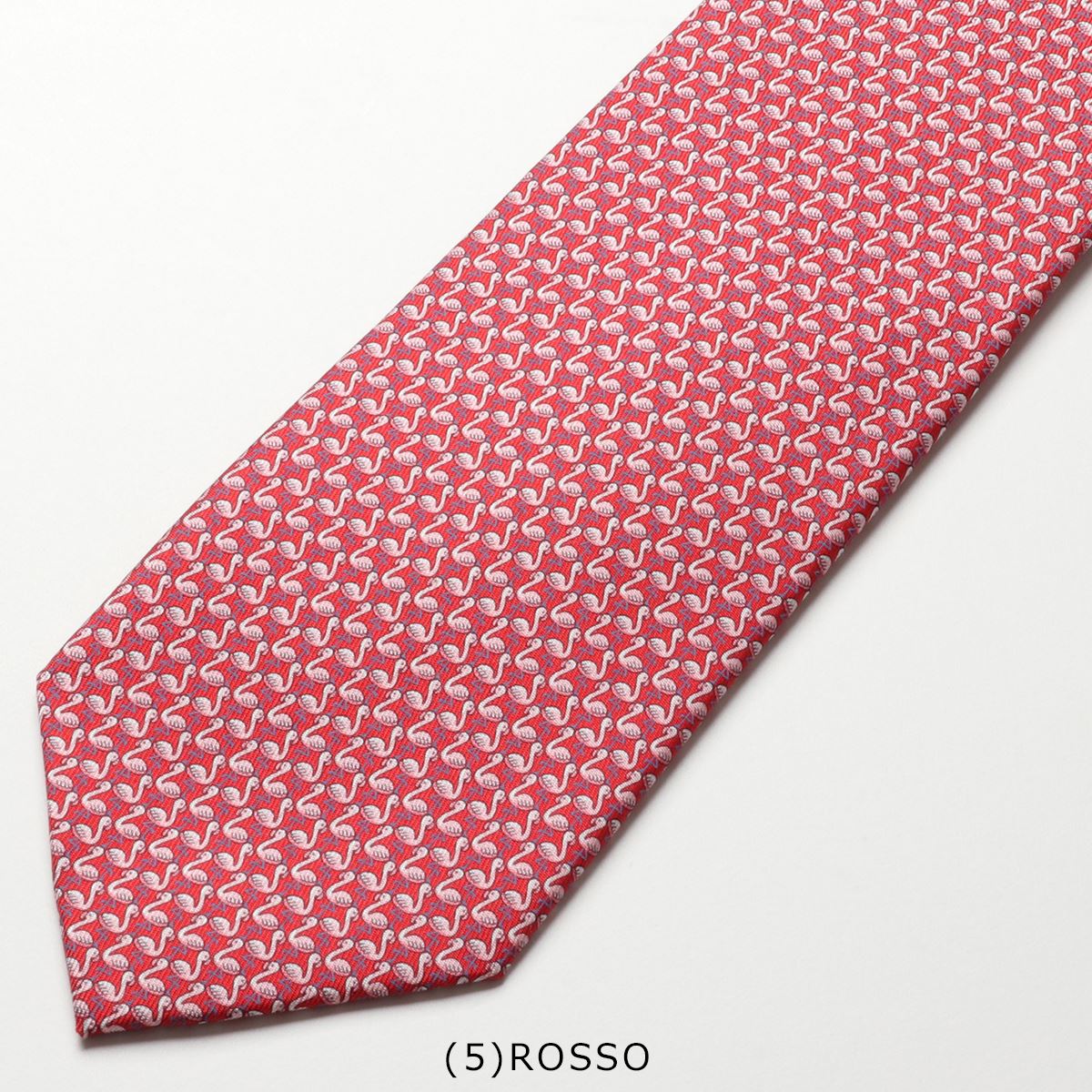 FERRAGAMO（フェラガモ） ネクタイ 35 0346 メンズ フラミンゴ シルク