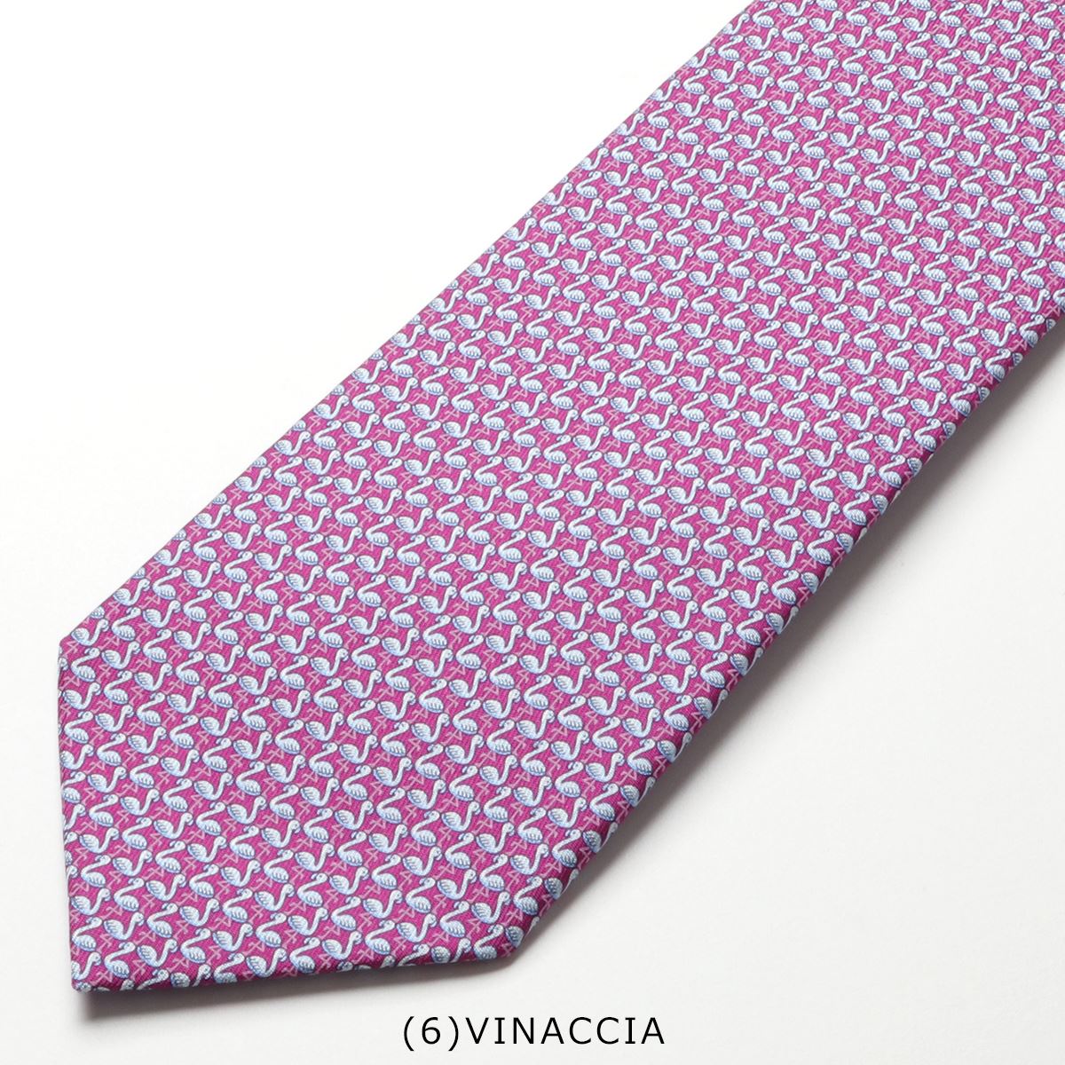 FERRAGAMO（フェラガモ） ネクタイ 35 0346 メンズ フラミンゴ シルク