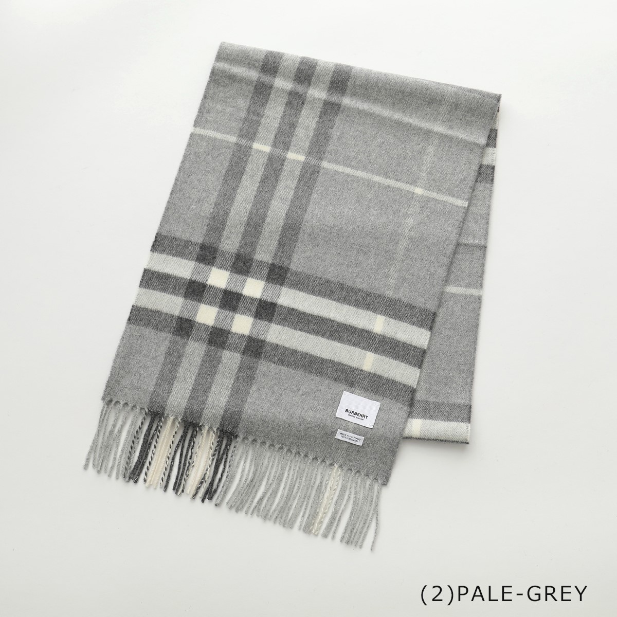 BURBERRY バーバリー GIANT CHECK CASHMERE SCARF GIANT ICON カラー11色 カシミヤ マフラー フリンジ  ストール バーバリーチェック メンズ