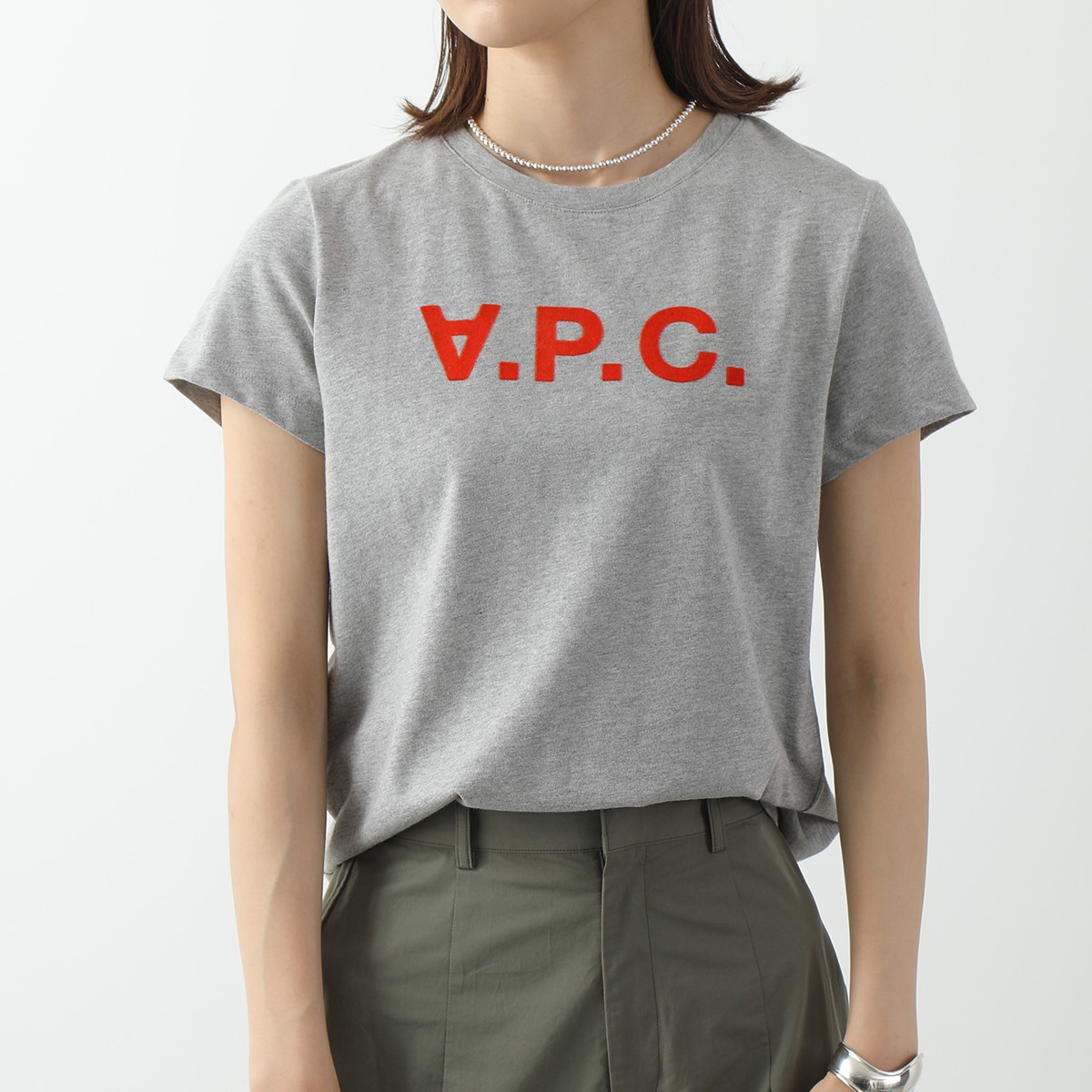 APC A.P.C. アーペーセー VPC Tシャツ COBQX COEZB F26944 レディース クルーネック 半袖 カットソー ロゴT カラー9色｜s-musee｜05