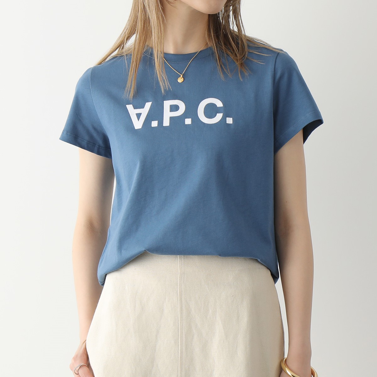 APC A.P.C. アーペーセー VPC Tシャツ COBQX COEZB F26944 レディース クルーネック 半袖 カットソー ロゴT カラー9色｜s-musee｜07