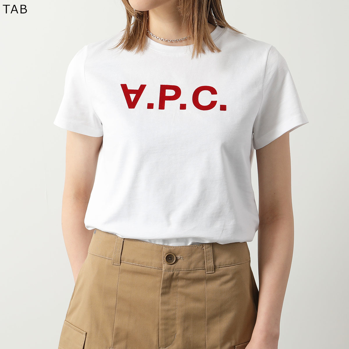 APC A.P.C. アーペーセー VPC Tシャツ COBQX COEZB F26944 レディース クルーネック 半袖 カットソー ロゴT カラー9色｜s-musee｜08