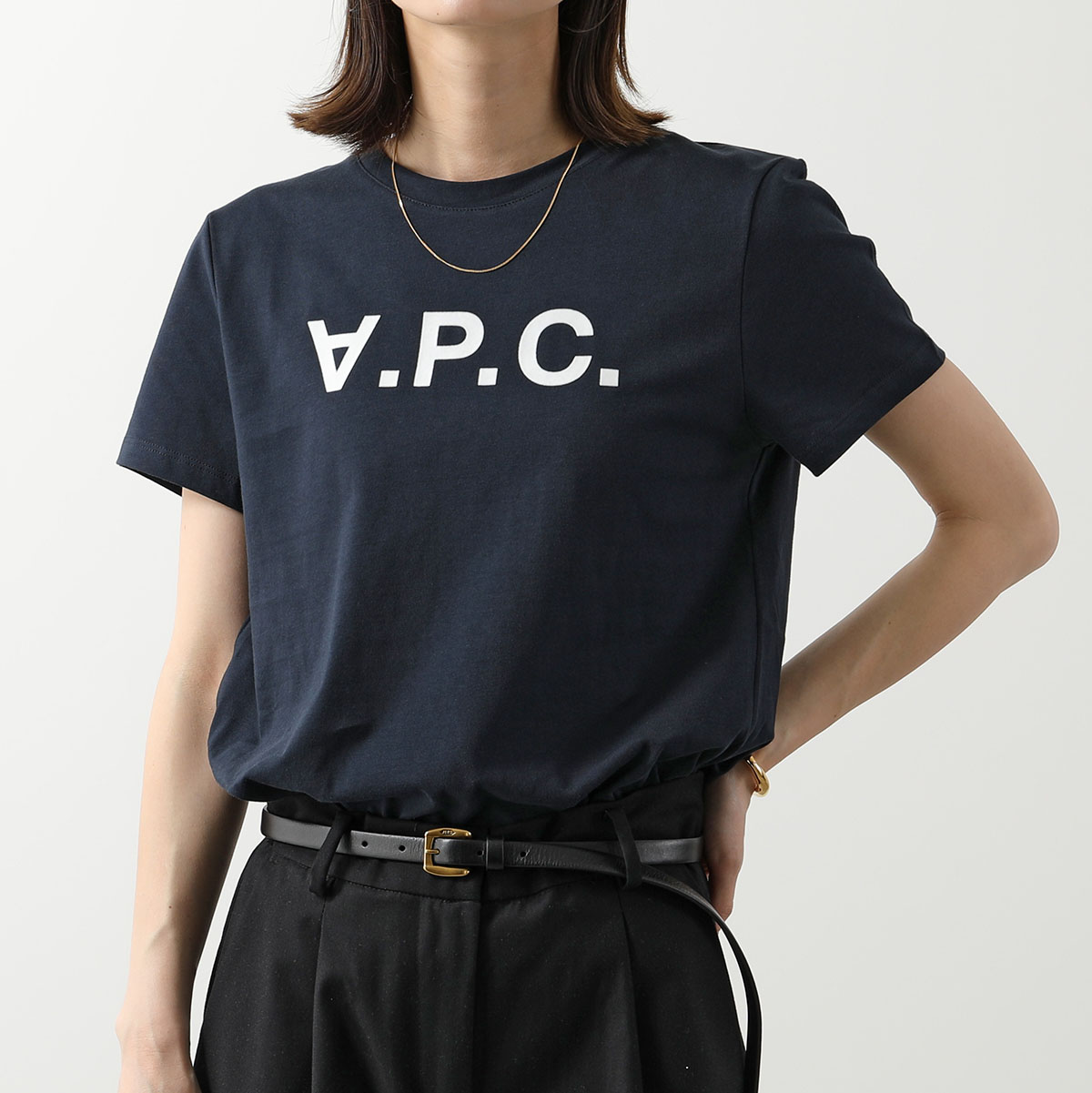 APC A.P.C. アーペーセー VPC Tシャツ COBQX COEZB F26944 レディース クルーネック 半袖 カットソー ロゴT カラー9色｜s-musee｜03