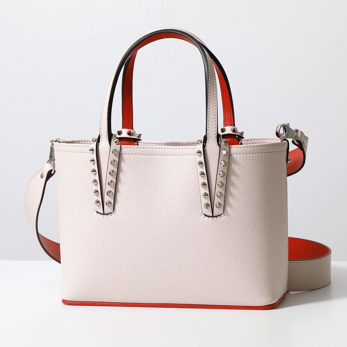 Christian Louboutin クリスチャンルブタン ハンドバッグ Cabata Mini Tote Bag 1205054 レディース  レザーコンビ 2way ショルダーバッグ 鞄 カラー2色