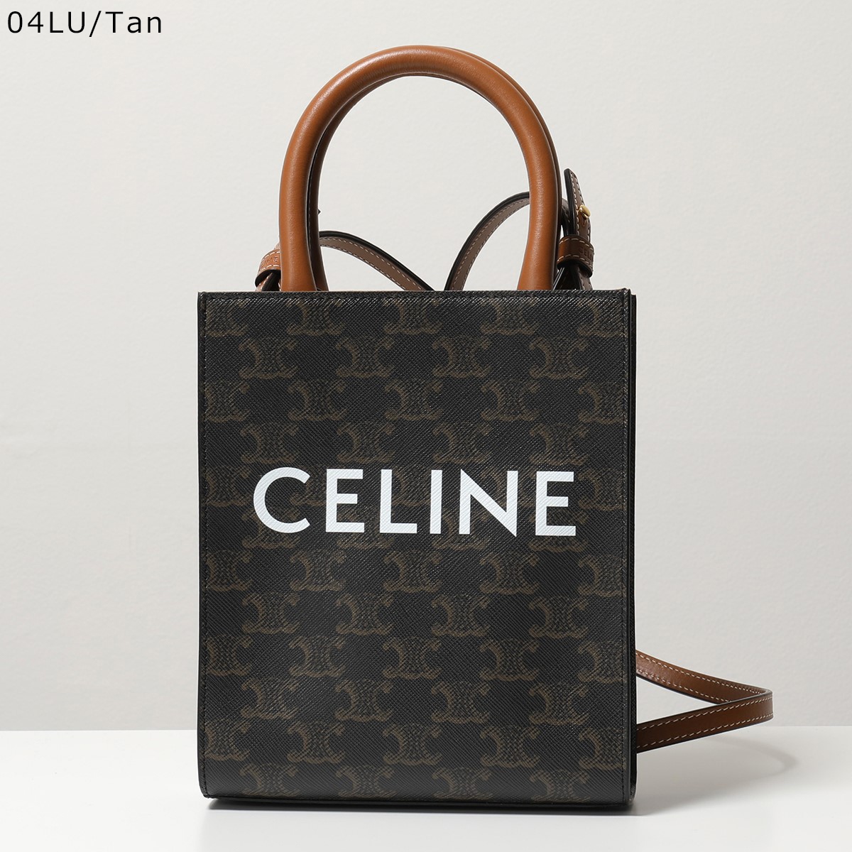 即納低価CELINE セリーヌ ミニ バーティカルカバ トリオンフ キャンバス バッグ トートバッグ