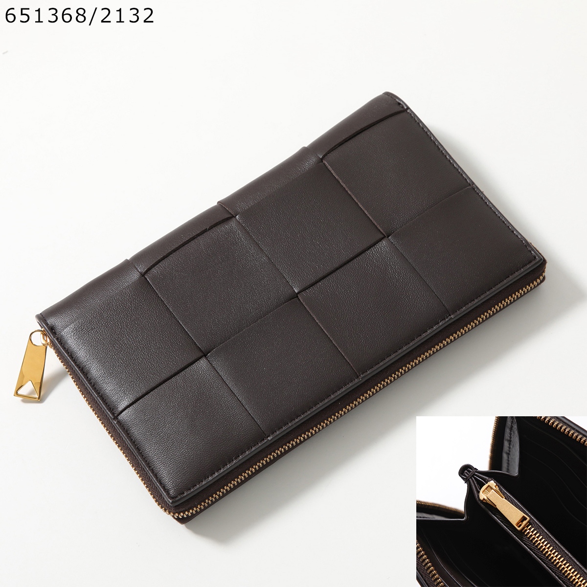 BOTTEGA VENETA ラウンドファスナー長財布 651368 VCQC1 8803 BK BOTTEGA VENETA ボッテガヴェネタ ラウンドファスナー長財布