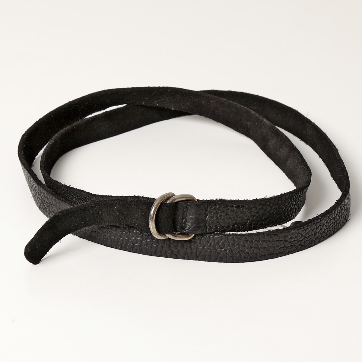 GUIDI グイディ BLT0 BISON FULL GRAIN UNISEX LEATHER BELT メンズ バイソンレザー Dカンベルト ベルト レディース BLKT｜s-musee｜02