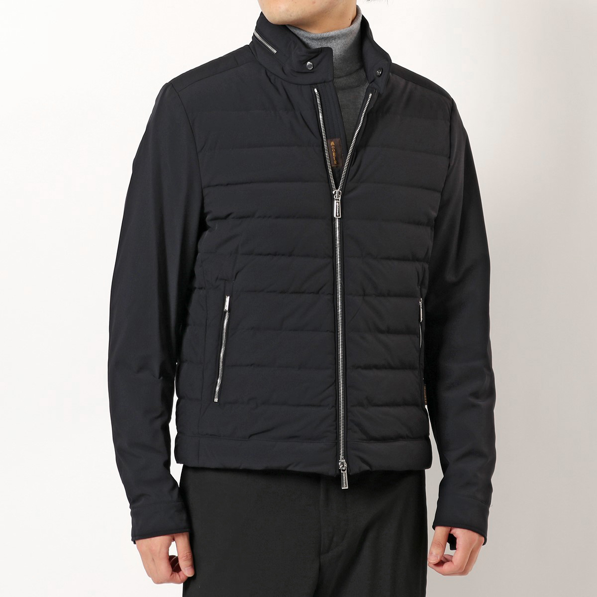 極美品✨MOORER CUPER-JR ストレッチ　ジャケット48 ネイビー 中古・古着通販】MOORER (ムーレー) CUPER-JRスタンドカラー