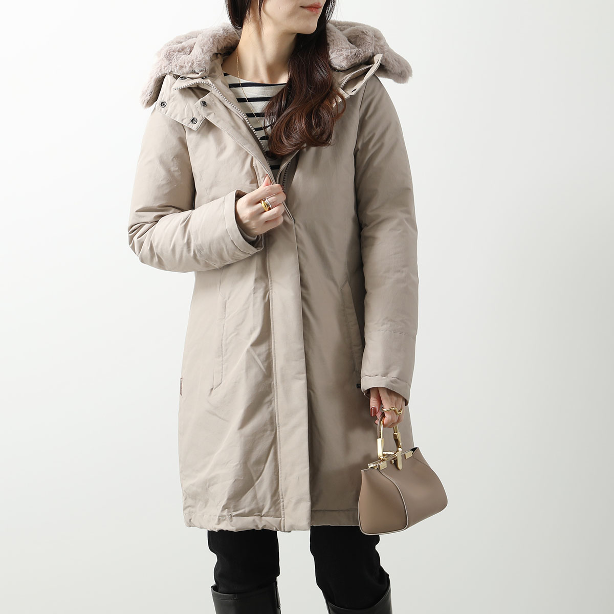 WOOLRICH ウールリッチ ダウンコート BOW BRIDGE PARKA ボウブリッジパーカー WWOU0551FR UT0001 レディース  エコファーフード付き VIRALOFF カラー5色