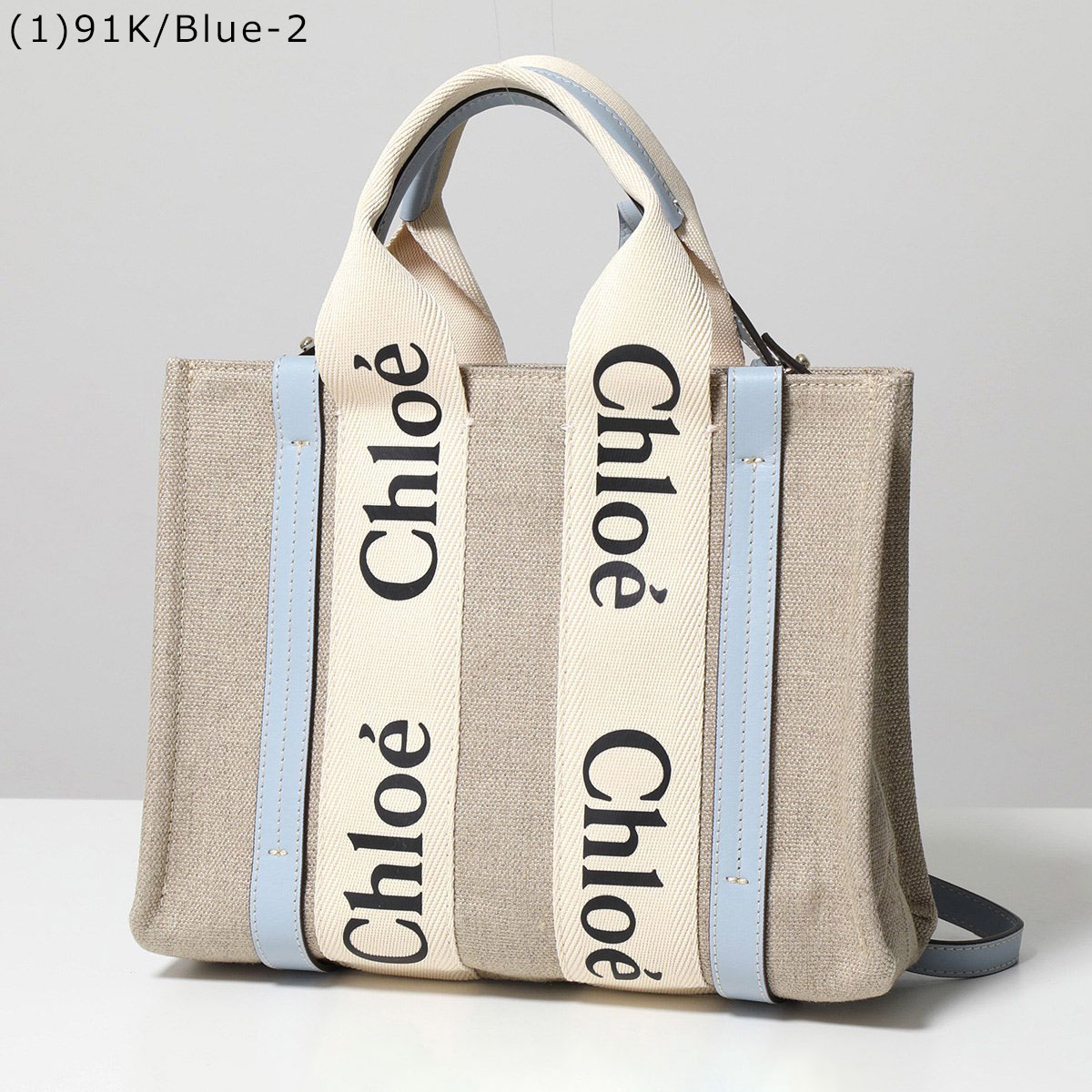 Chloe クロエ トートバッグ WOODY SMALL ウッディ スモール CHC22AS397I26 レディース リネン ショルダーバッグ 鞄  カラー6色