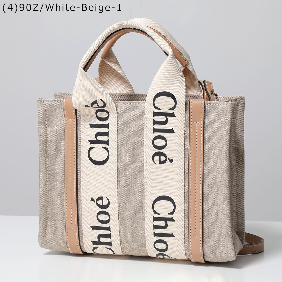 Chloe クロエ トートバッグ WOODY SMALL ウッディ スモール CHC22AS397I26 レディース リネン ショルダーバッグ 鞄  カラー6色