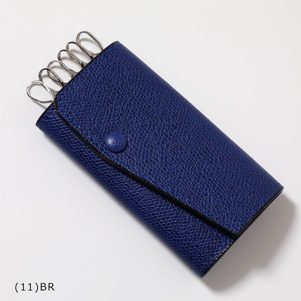 Valextra ネイビー レザー キーケース 新品・未使用】Valextra レザー キーケース ブラック - メルカリ