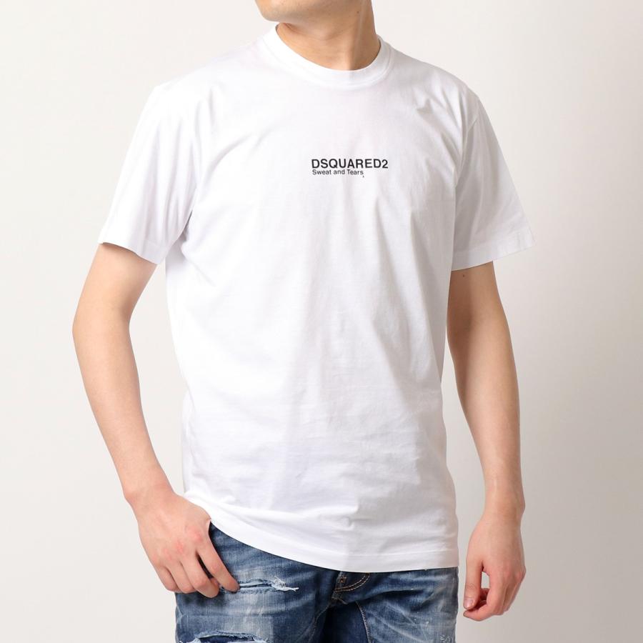 DSQUARED2 ディースクエアード 半袖 Tシャツ Mini Logo Cool T-Shirt S74GD0946 S23009 メンズ クルーネック カットソー ロゴT コットン カラー2色｜s-musee｜02