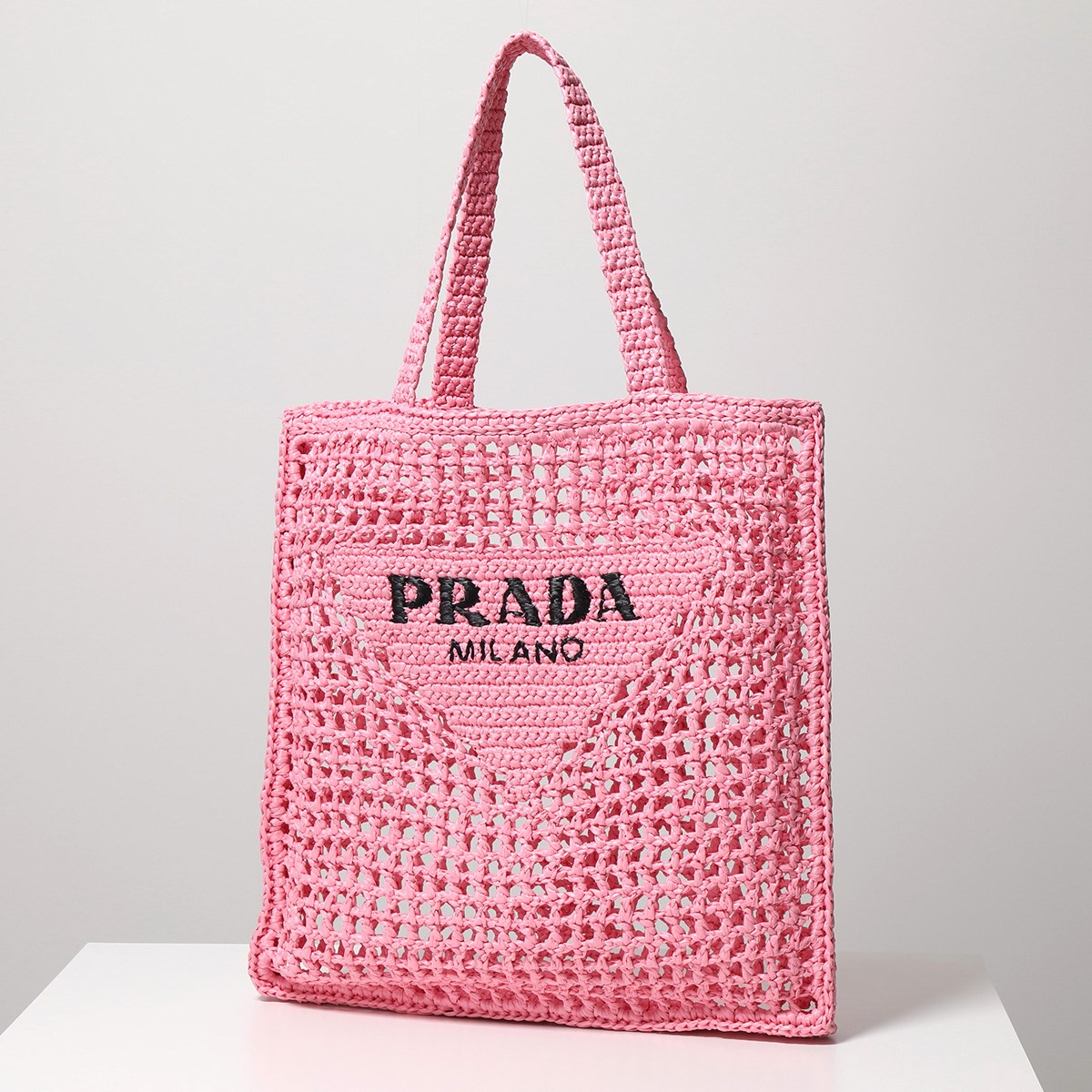 PRADA プラダ トートバッグ RAFIA ラフィア 1BG393 OOO 2A2T レディース カゴバッグ かごバッグ ロゴ 刺繍 鞄 カラー5色｜s-musee｜05