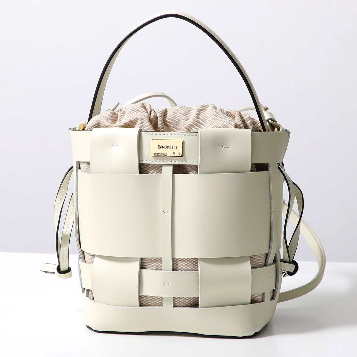 美品☆ZANCHETTI ザンケッティ　ウーヴンショッパーバッグ Zanchetti ZANCHETTI ザンケッティ WOVEN SHOPPER TOTE WSHO 735