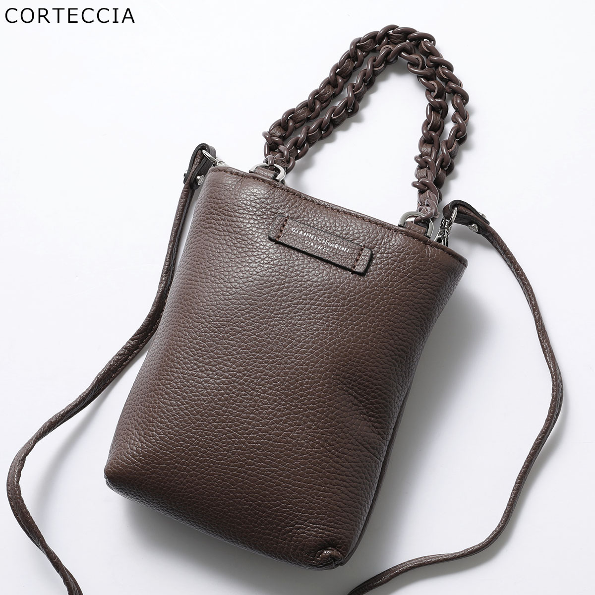 GIANNI CHIARINI ショルダーバッグ CAMILLA M NEWCU ブラウン GIANNI CHIARINI ショルダーバッグ CAMILLA M NEWCU ブラウン