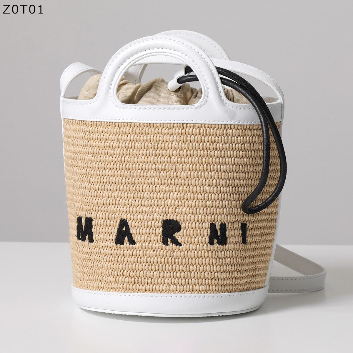 MARNI マルニ バケットバッグ TROPICALIA MINI BUCKET トロピカリア ミニ バケット SCMP0056Q1 P3860 かごバッグ ショルダーバッグ ロゴ刺繍｜s-musee｜07