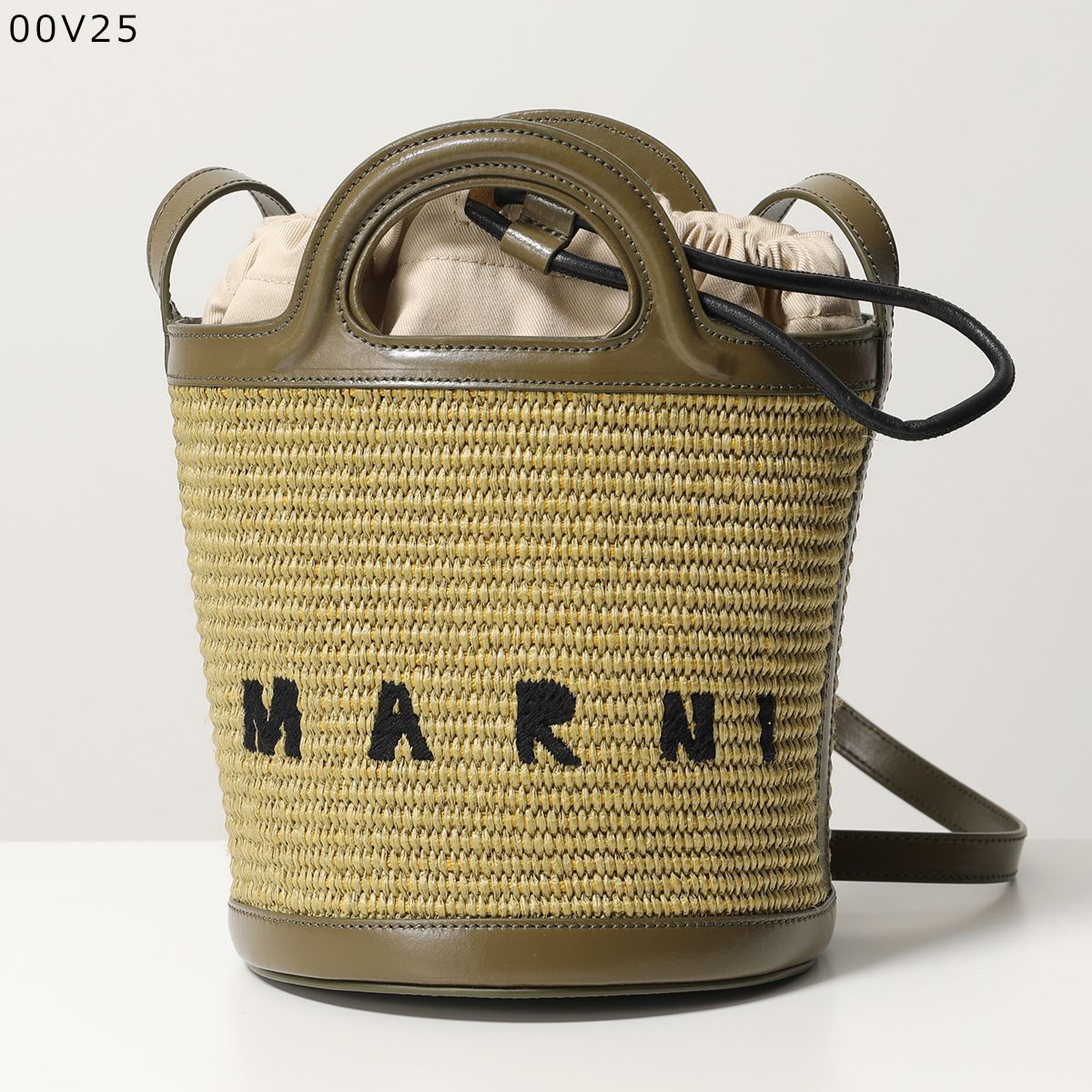 MARNI マルニ バケットバッグ TROPICALIA MINI BUCKET トロピカリア ミニ バケット SCMP0056Q1 P3860  かごバッグ ショルダーバッグ ロゴ刺繍