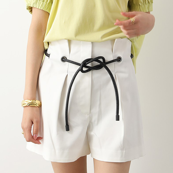 3.1 Phillip Lim スリーワンフィリップリム ショートパンツ Origami-Pleated Short E201 5351CNS  レディース ハイウエスト ベルト カラー2色