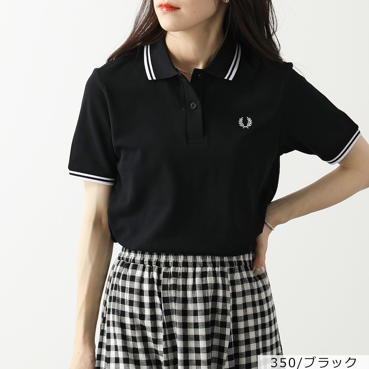 FRED PERRY ポロシャツ 刺繍ロゴ 38 イングランド製 FRED PERRY フレッドペリー ポロシャツ ロゴ イングランド製