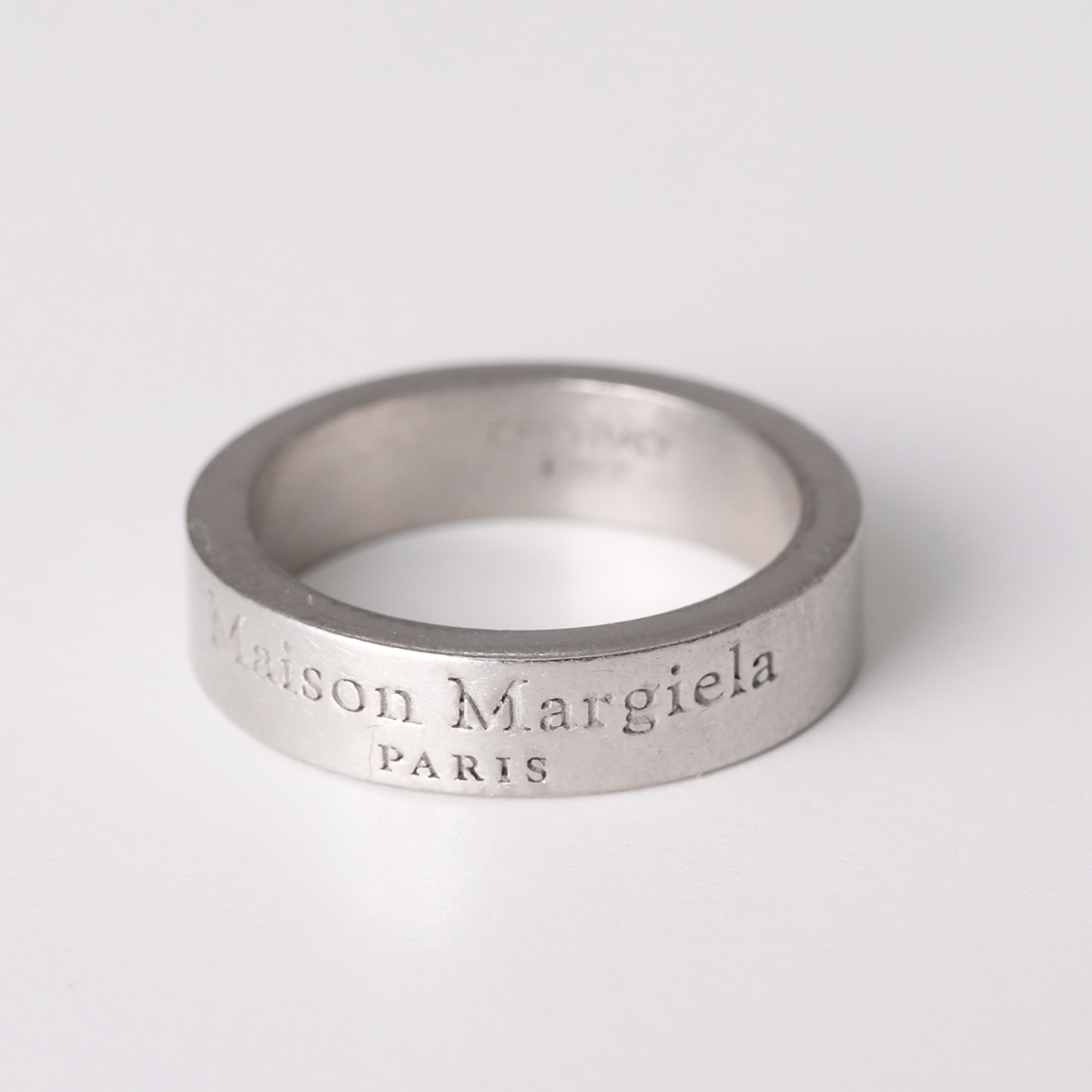 MAISON MARGIELA メゾンマルジェラ 11 リング SM1UQ0081 SV0158 メンズ ミディアム アクセサリー 指輪 ロゴ  シルバー925 silver925 カラー2色
