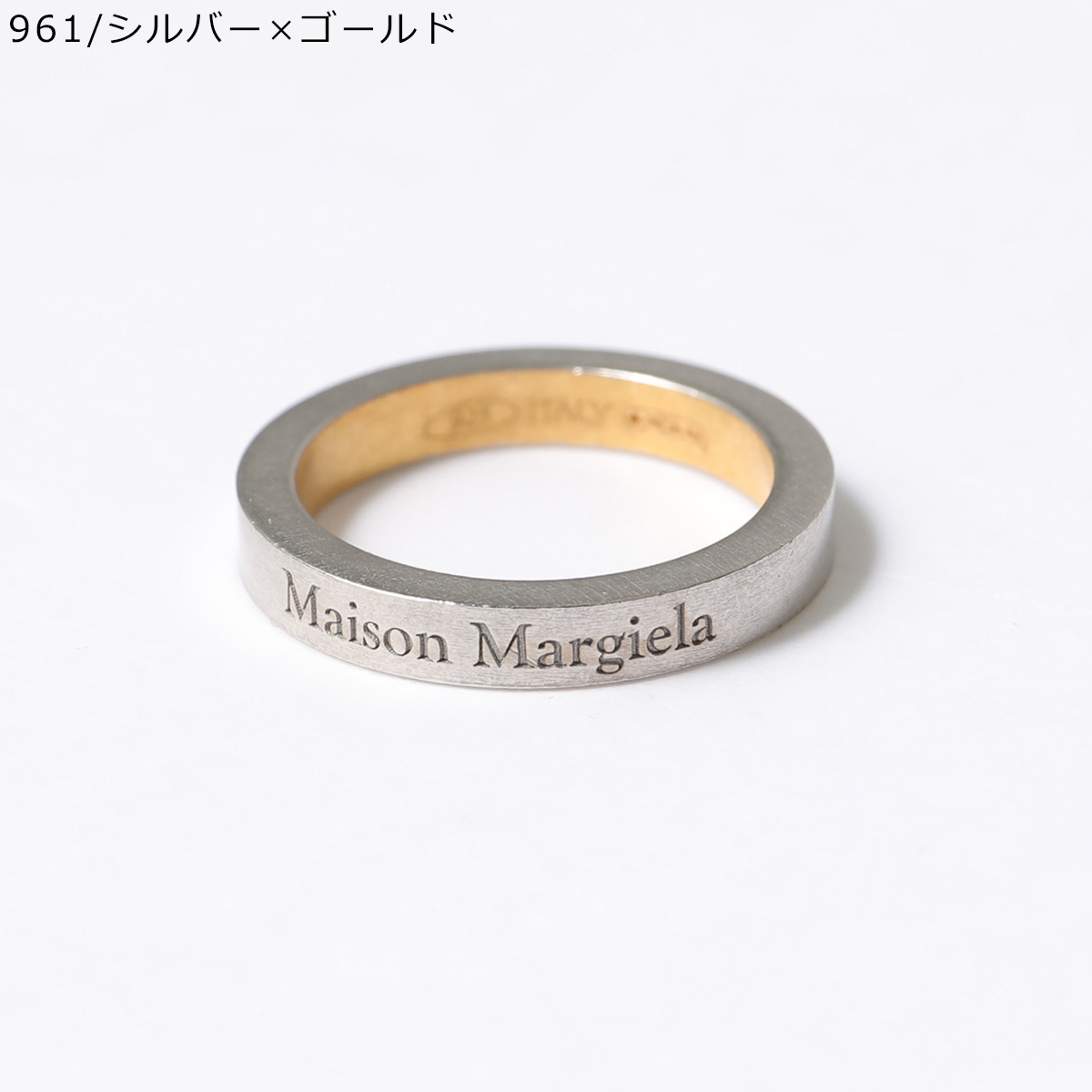 MAISON MARGIELA メゾンマルジェラ 11 リング SM1UQ0080 SV0158 メンズ スモール ロゴ 指輪 シルバー925 silver925 アクセサリー カラー4色｜s-musee｜03
