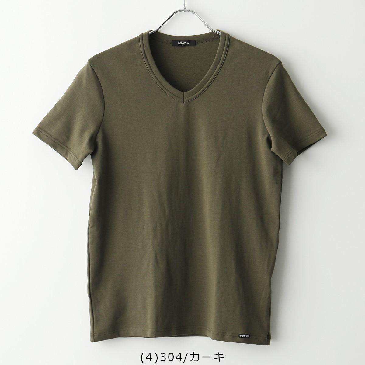 TOM FORD Tシャツ T4M09 104 メンズ アンダーウェア コットン Vネック カラー4...