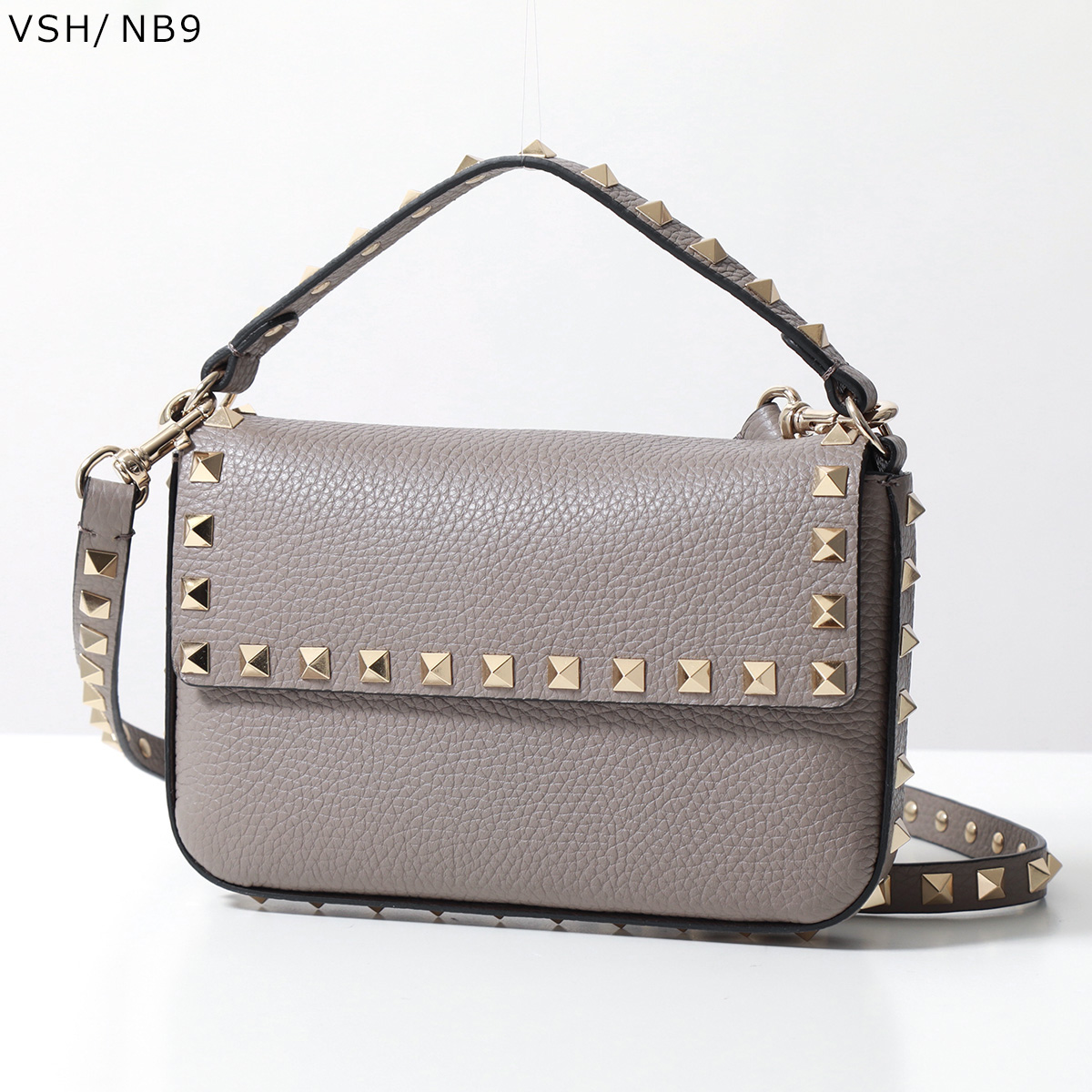 VALENTINO ヴァレンティノ ショルダーバック 3W0P0W07VSH 3W2P0W07BOL レディース レザー ポシェット ハンドバッグ  ロックスタッズ装飾 鞄 カラー10色